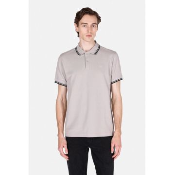 Tricou regular fit cu guler polo