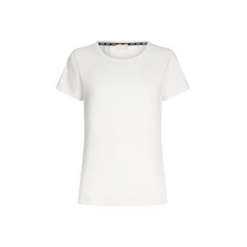 Tricou slim fit cu strasuri