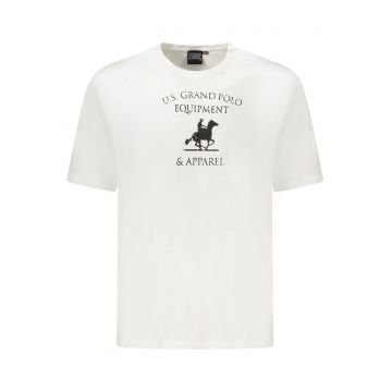 U.S. Grand POLO Tricou barbati cu imprimeu din bumbac - regular fit - rosu -