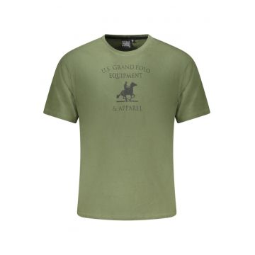 U.S. Grand POLO Tricou barbati cu imprimeu din bumbac - regular fit - rosu -