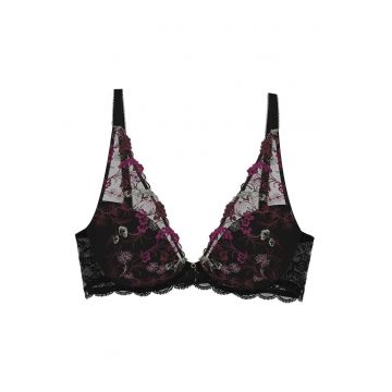 Sutien cu dantela cu model floral