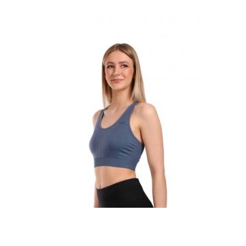 Sutien sport  Winie - uscare rapida - fara cusaturi - albastru