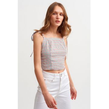 Top crop cu decolteu patrat