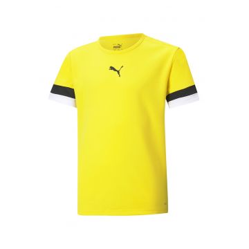 Tricou cu decolteu la baza gatului si imprimeu logo pentru fotbal
