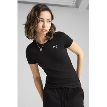 Tricou cu decolteu la baza gatului si monograma