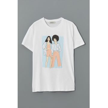 Tricou cu imprimeu grafic