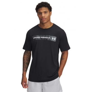 Tricou cu imprimeu logo pentru fitness Camo
