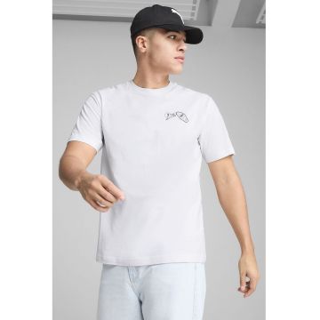 Tricou de bumbac cu imprimeu grafic pe partea din spate