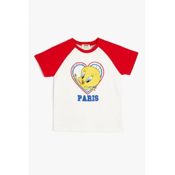 Tricou de bumbac cu imprimeu Tweety