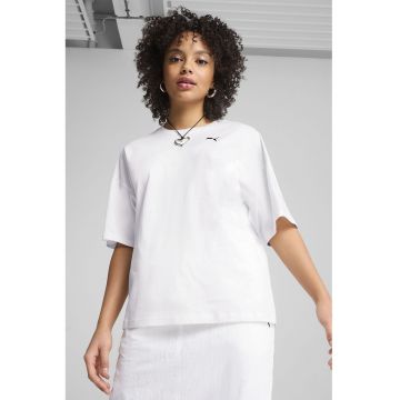 Tricou de bumbac cu maneci medii