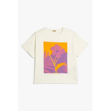 Tricou de bumbac cu model grafic