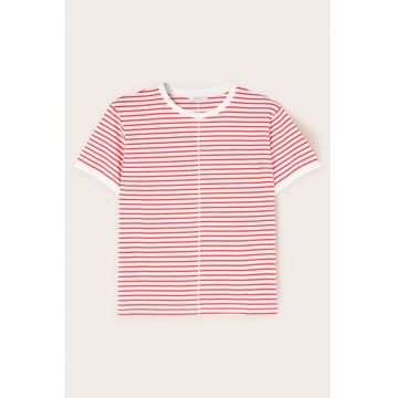 Tricou de bumbac cu model in dungi