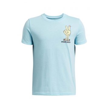 Tricou din amestec de bumbac cu logo
