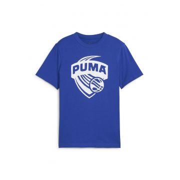 Tricou din bumbac cu imprimeu logo - pentru baschet