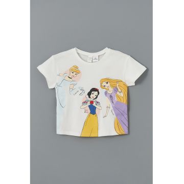 Tricou din bumbac cu printesa Disney