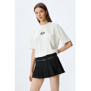 Tricou lejer cu imprimeu text