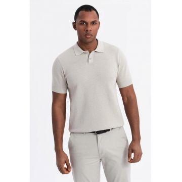 Tricou polo din bumbac pique