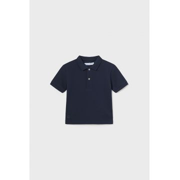 Tricou polo din bumbac pique - Negru -