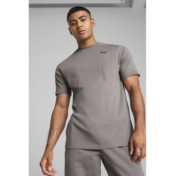Tricou regular fit din bumbac cu decolteu la baza gatului