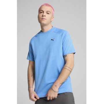 Tricou regular fit din bumbac cu decolteu la baza gatului