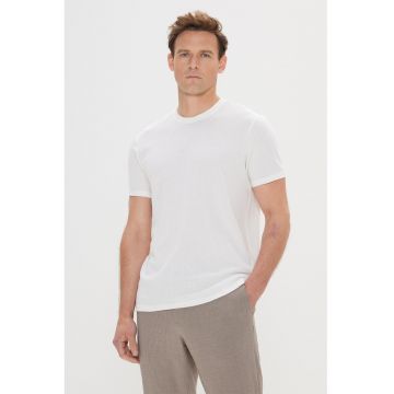 Tricou texurat din bumbac