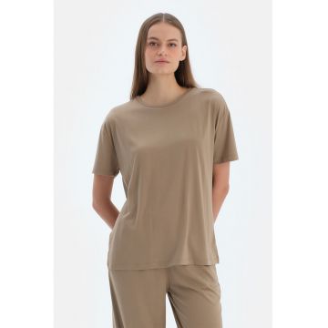 Tricou uni din amestec de modal