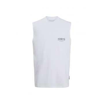 Maiou JACK &JONES Charge Front SP Alb