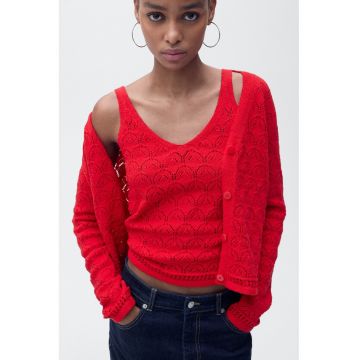Top crop cu perforatii