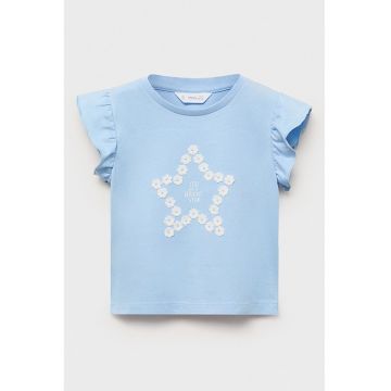 Tricou cu aplicatii florale
