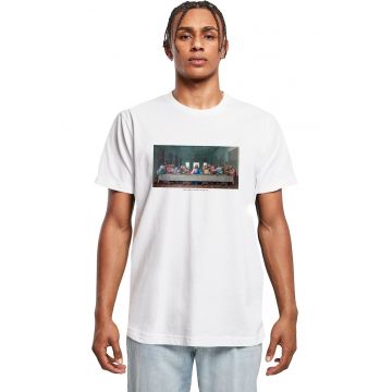Tricou cu decolteu la baza gatului si model grafic