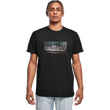Tricou cu decolteu la baza gatului si model grafic