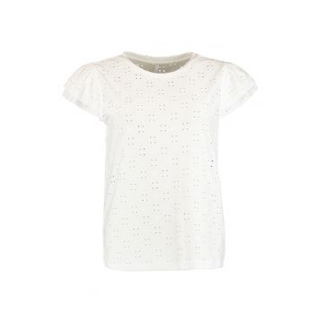 Tricou cu detalii perforate
