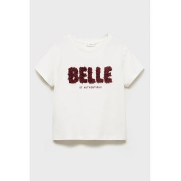 Tricou cu detalii texturate