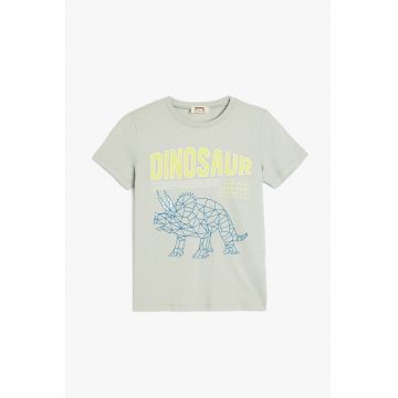 Tricou cu imprimeu cu dinozaur