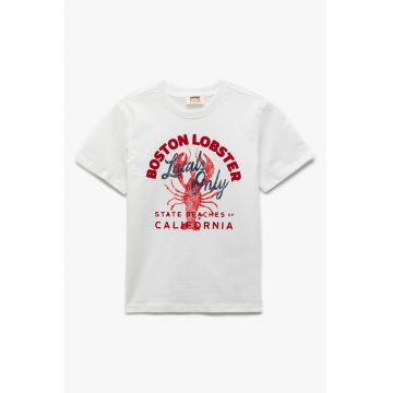 Tricou cu imprimeu grafic si text