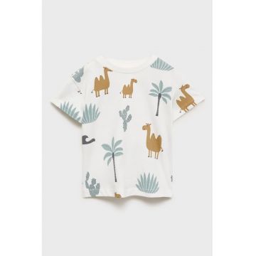 Tricou cu imprimeu si decolteu rotund