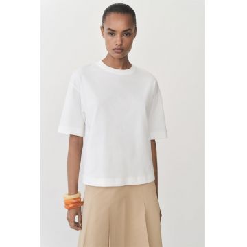 Tricou cu model uni si maneci cazute