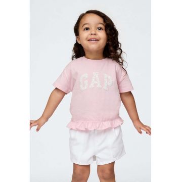Tricou cu terminatie cu volane