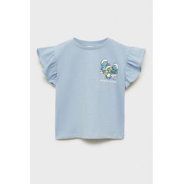 Tricou de bumbac cu imprimeu The Smurfs