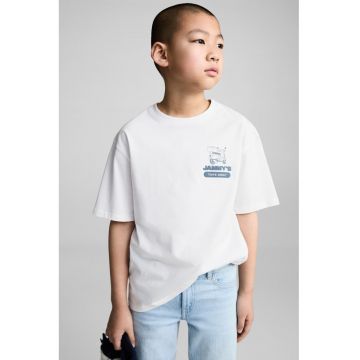 Tricou de bumbac cu maneci scurte