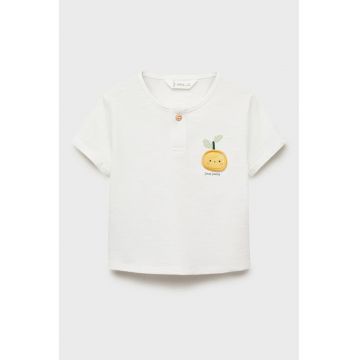 Tricou din bumbac cu broderie