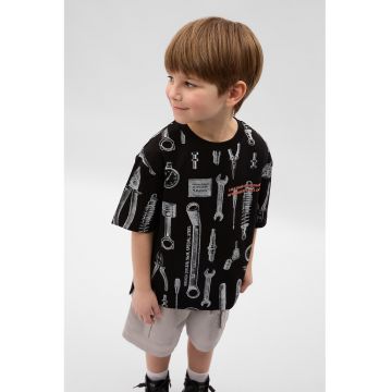 Tricou din bumbac cu imprimeu grafic