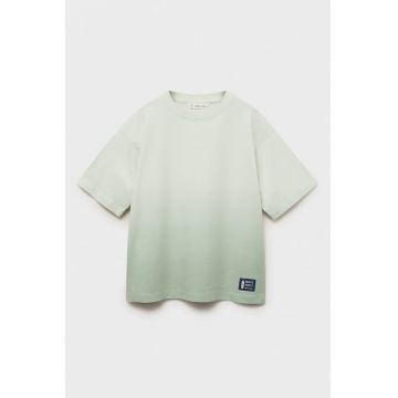 Tricou din bumbac cu model in degrade