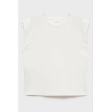Tricou fara maneci cu model uni
