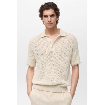 Tricou polo cu croiala dreapta