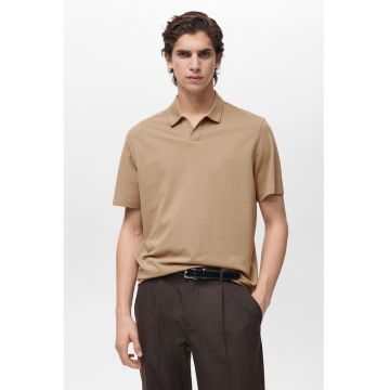 Tricou polo slim-fit din pique