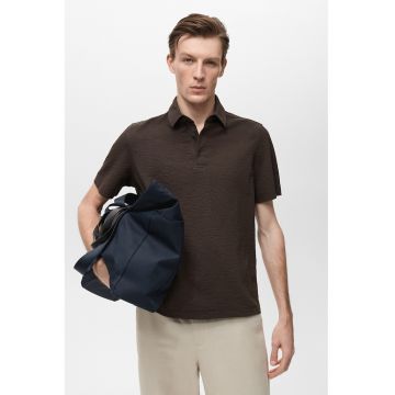 Tricou polo texturat