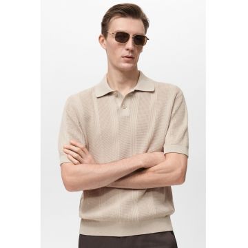 Tricou polo tricotat
