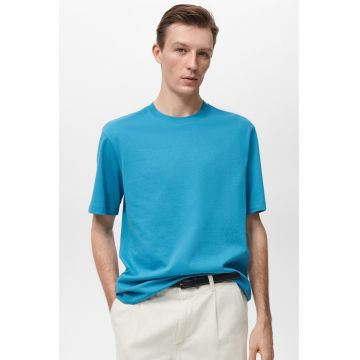 Tricou relaxed-fit cu decolteu la baza gatului