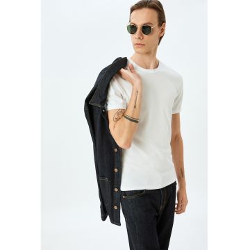Tricou slim fit de bumbac
